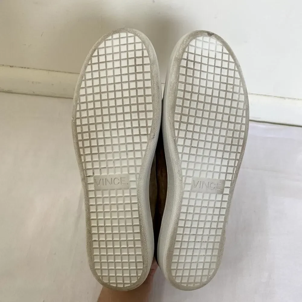 Vince Verrell Slip-On Suede Sneaker in Woodsmoke Size 8
